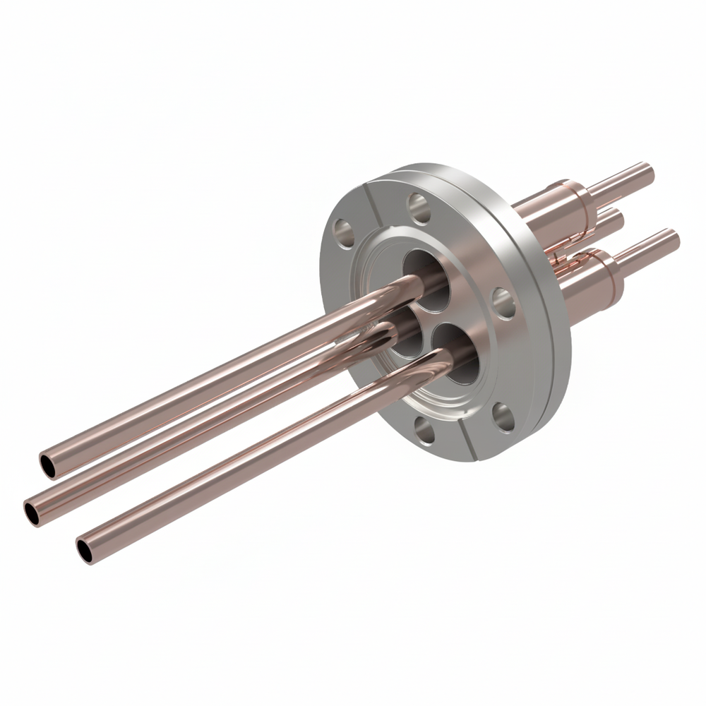 水冷端子 SUS304 5 kV 3個付き ICF70 フランジ