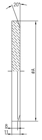 32.160007.223.716 Blank Flange NW160 Duran® 寸法画像
