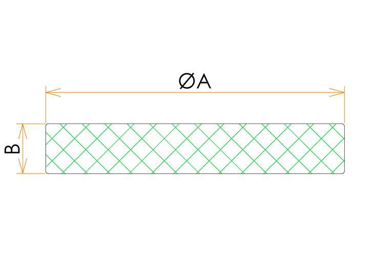 NW200 フランジ用保護キャップ 10個入 寸法画像