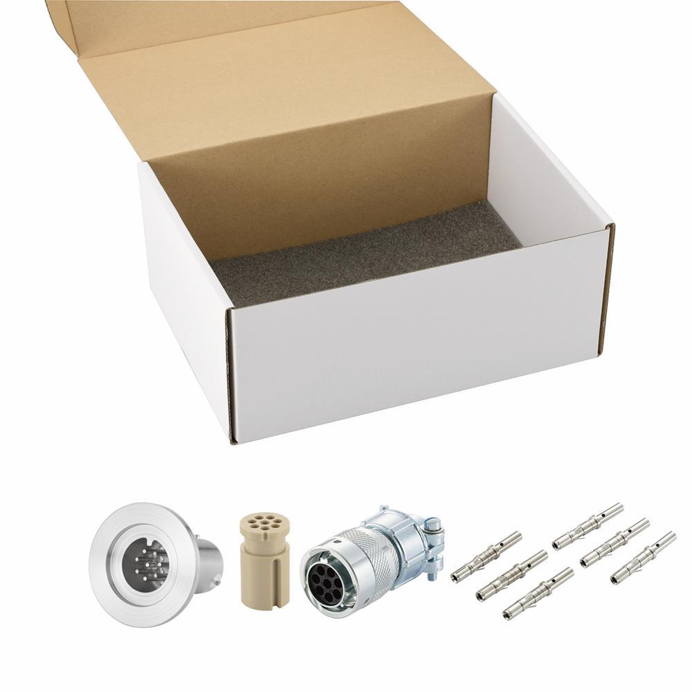 K熱電対 BURNDY 4対 NW/KF25 フランジ ガイド付き セット(耐熱温度250℃)