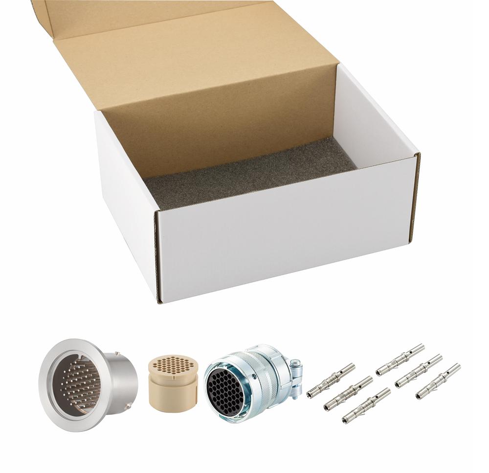 K熱電対 BURNDY 24対 NW/KF40 フランジ ガイド付き セット(耐熱温度250℃)