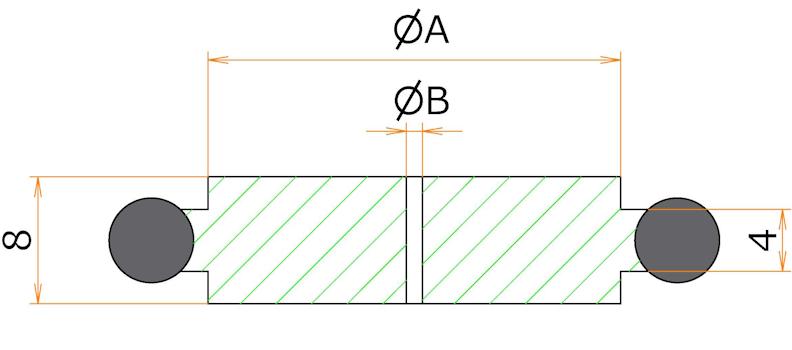 NW10 センターリング ブランクタイプ SUS/Viton 中心穴1mm admin.label.item.size_image
