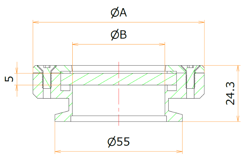 NW40窓交換対応フランジ 有効径φ40 admin.label.item.size_image