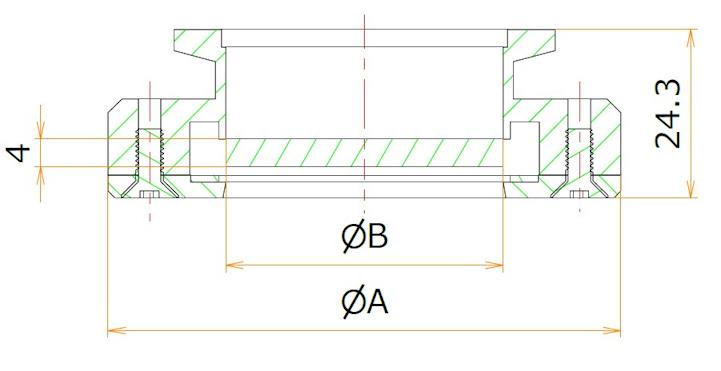 NW40窓交換対応フランジ 有効径φ40 admin.label.item.size_image