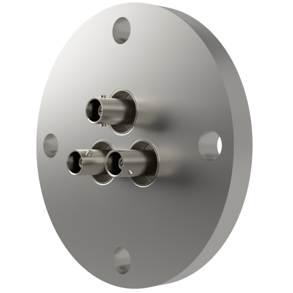 同軸 BNC-JJ 3個付き VF40 フランジ