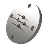 同軸 MHV-R 4個付き VF40 フランジ