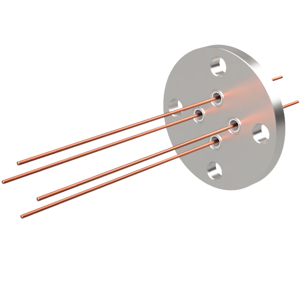 中電流 3kV - 35A 4個付き VF40 フランジ  先端ねじ加工あり
