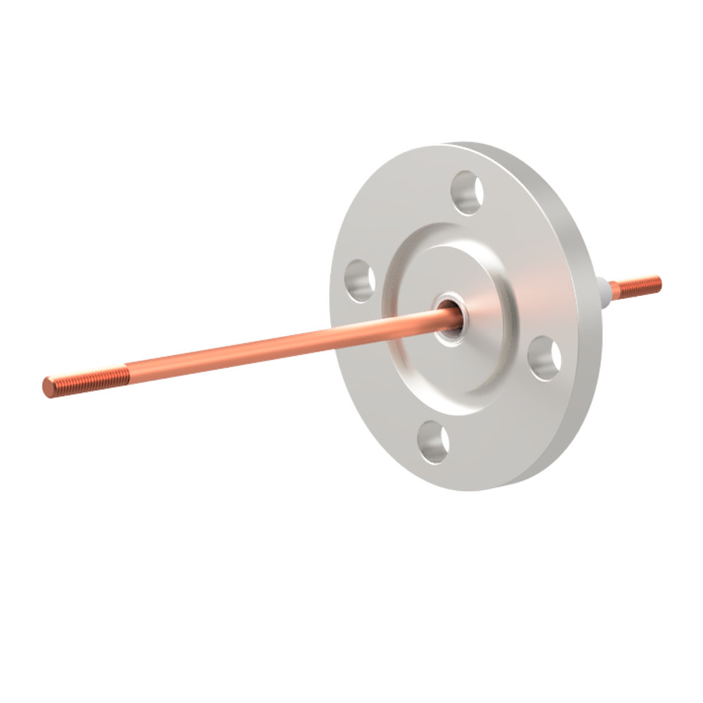 高電流 5kV - 110A 1個付き VG50 フランジ  先端ねじ加工あり