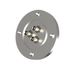 同軸 BNC-JJ-F 3個付き VG40フランジ