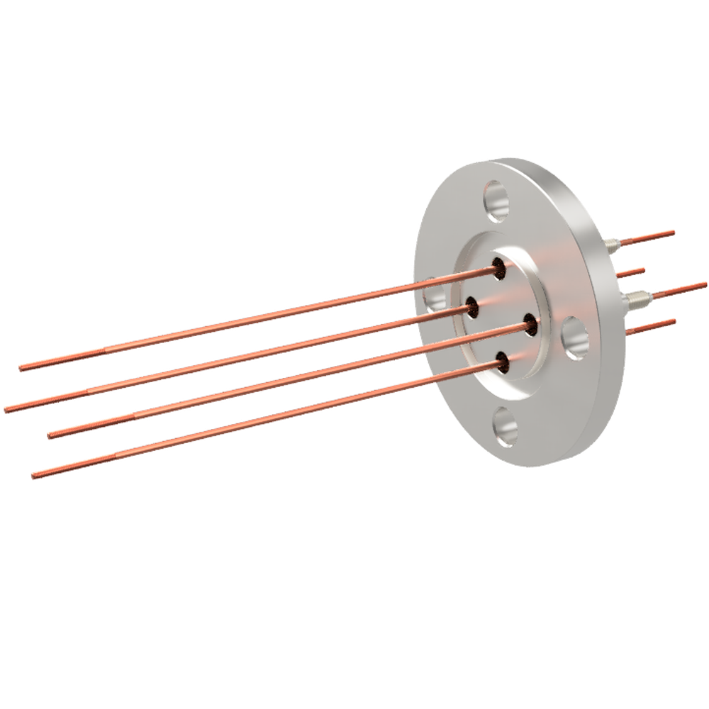 中電流 3kV - 35A 4個付き VG50 フランジ  先端ねじ加工あり
