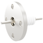 中電流 ステンレス 電極 10kV - 22A 1個付き VF20 フランジ  先端ねじ加工あり