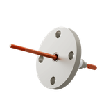 電流 5kV - 110A シリコンプラグ接続タイプ 1個付き VF50 フランジ 先端ねじ加工あり