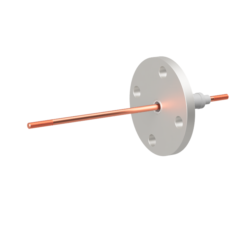 高電流 5kV - 110A 1個付き VF50 フランジ  先端ねじ加工あり