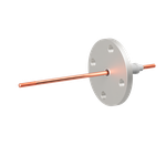 高電流 5kV - 110A 1個付き VF40 フランジ  先端ねじ加工あり