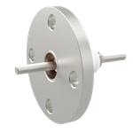 中電流 ステンレス 電極 5kV - 22A 1個付き VF20 フランジ  先端ねじ加工あり