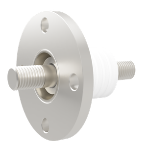 中電流 ステンレス 電極 10kV - 73A 1個付 VF25 フランジ  先端ねじ加工あり