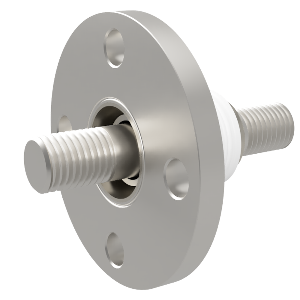 中電流 ステンレス 電極 5kV - 73A 1個付き VF40 フランジ  先端ねじ加工あり