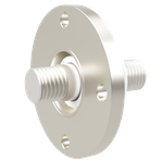 高電流 ステンレス 電極 5kV - 124A 1個付き VF50 フランジ  先端ねじ加工あり