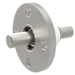 中電流 ステンレス 電極 5kV - 73A 1個付き VF50 フランジ  先端ねじ加工あり