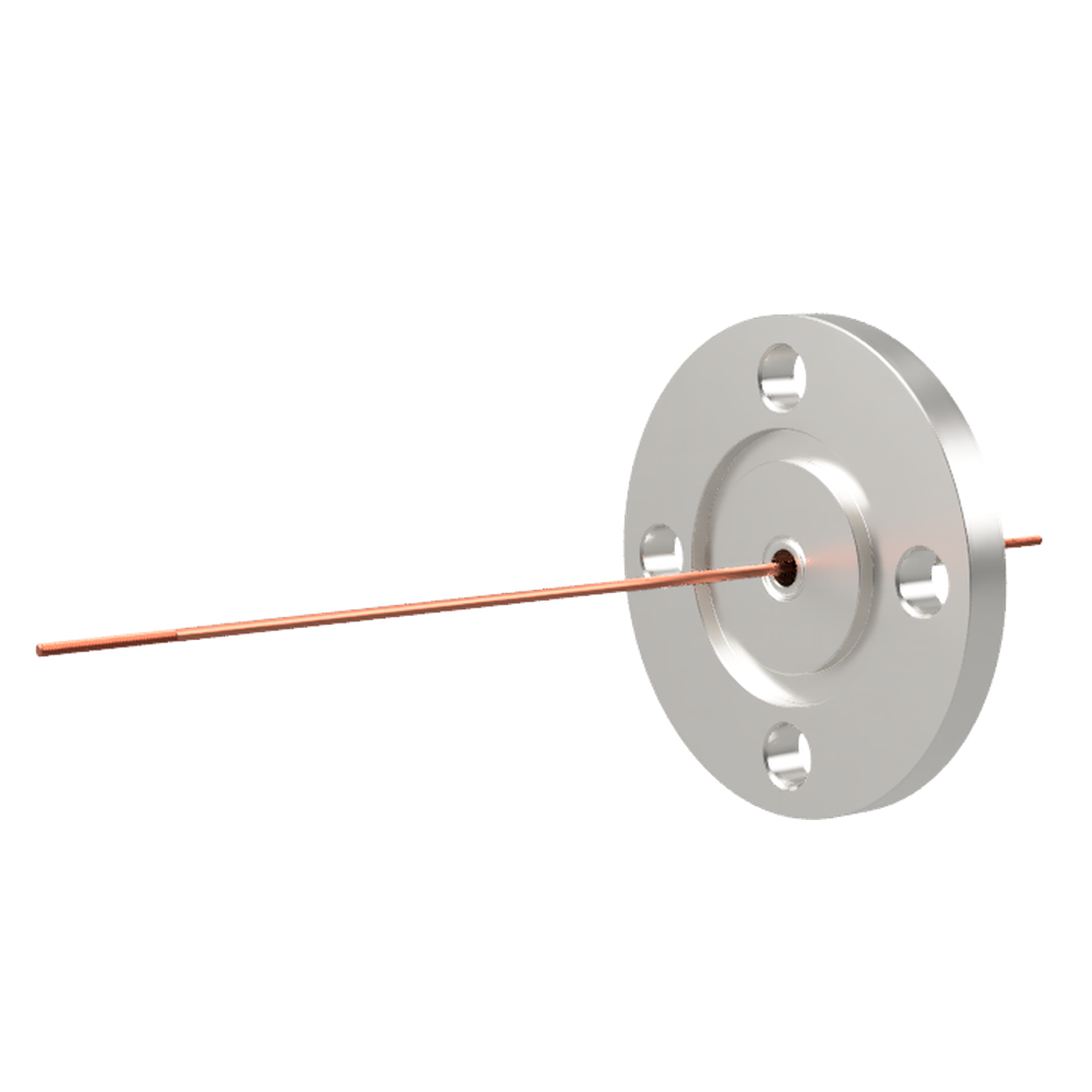 中電流 3kV - 35A Niめっき 1個付き VG40 フランジ  先端ねじ加工あり