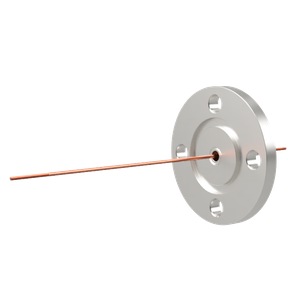 中電流 3kV - 35A Niめっき 1個付き VG50 フランジ  先端ねじ加工あり