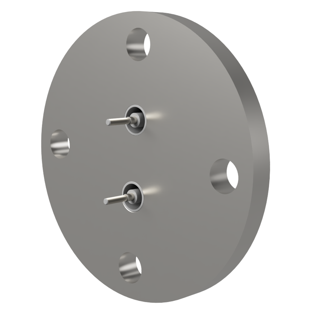 同軸 BNC-R-M2-SCREW 2個付き VF25 フランジ