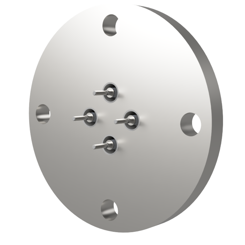 同軸 BNC-R-M2-SCREW 4個付き VF40 フランジ