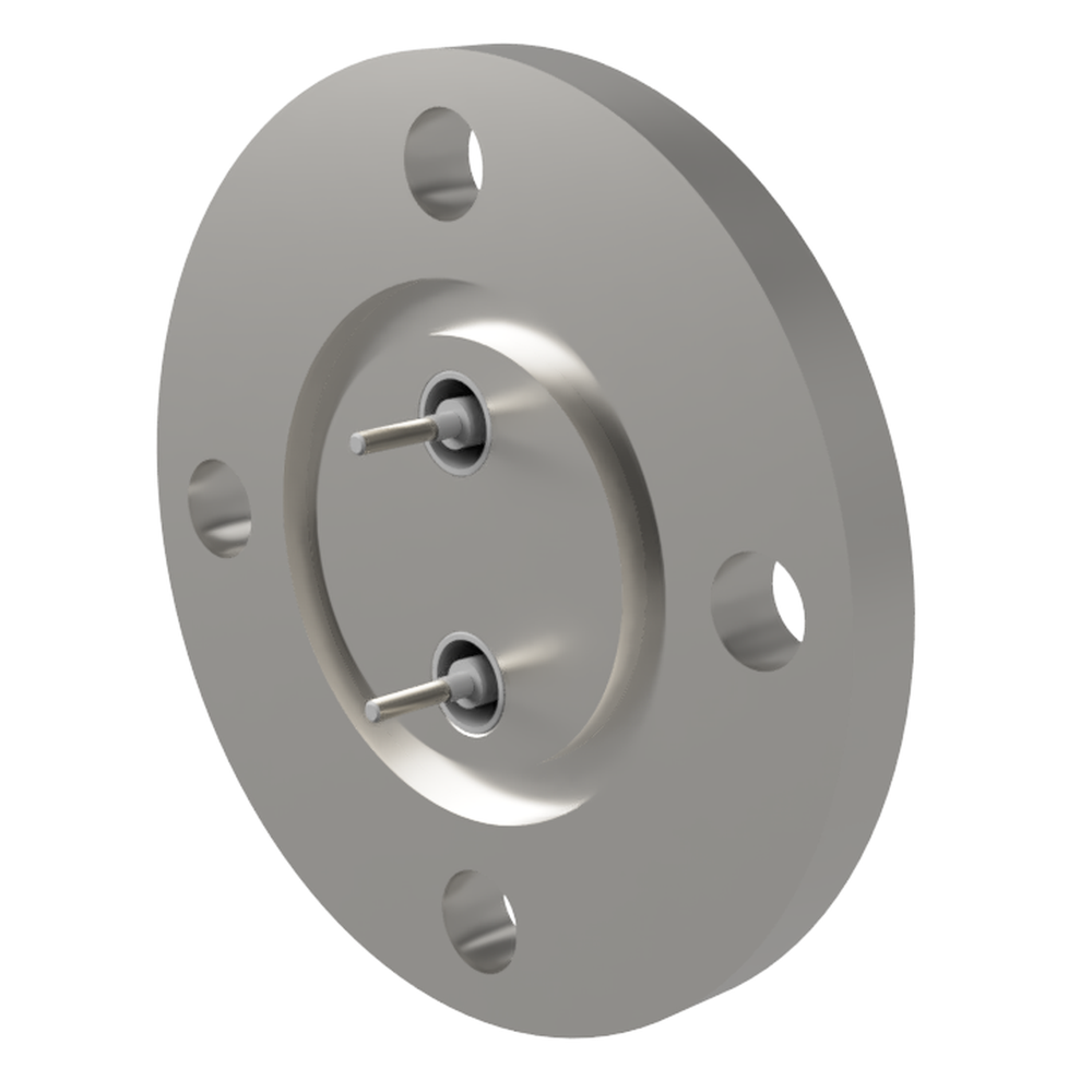 同軸 BNC-R-M2-SCREW 2個付き VG25 フランジ