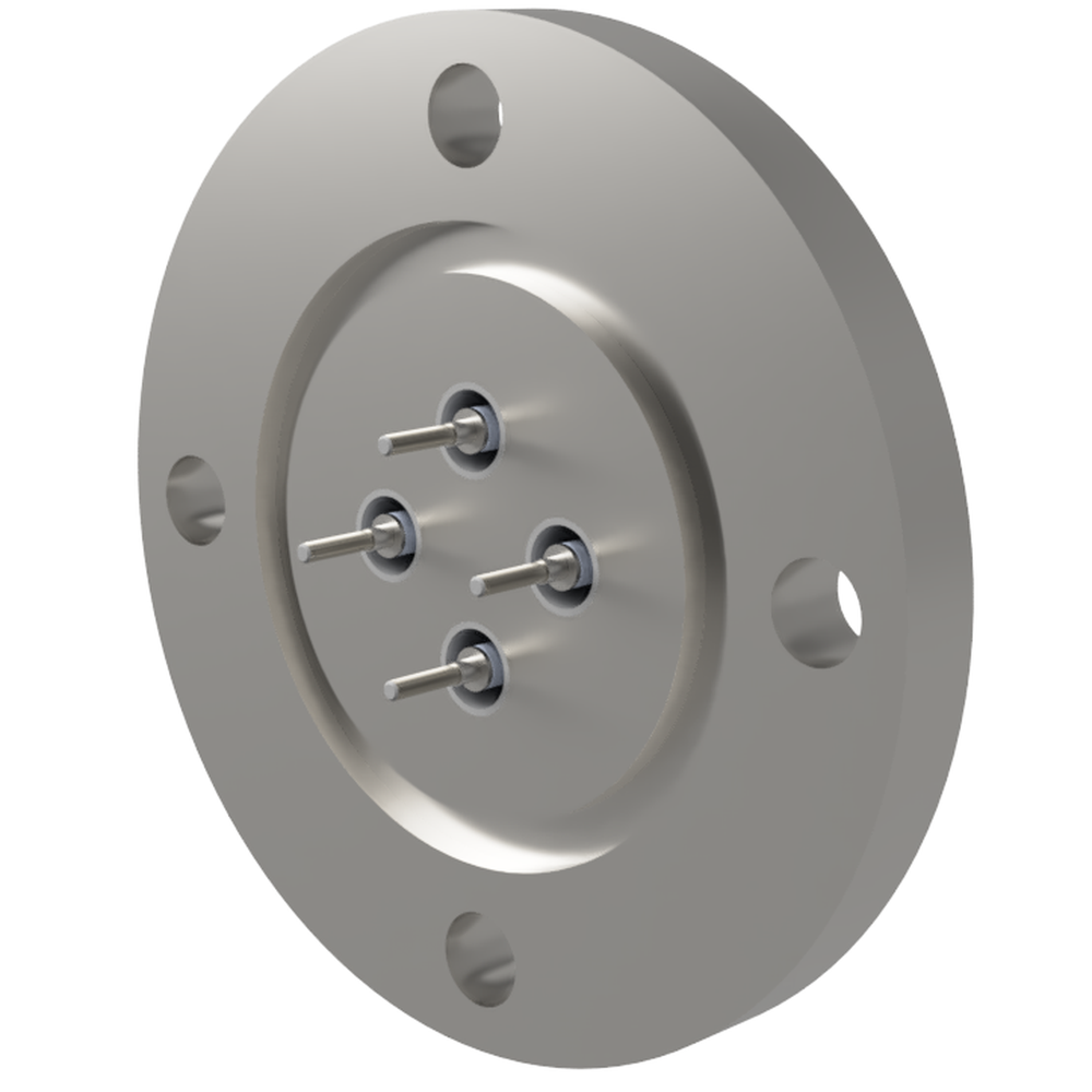 同軸 BNC-R-M2-SCREW 4個付き VG40 フランジ