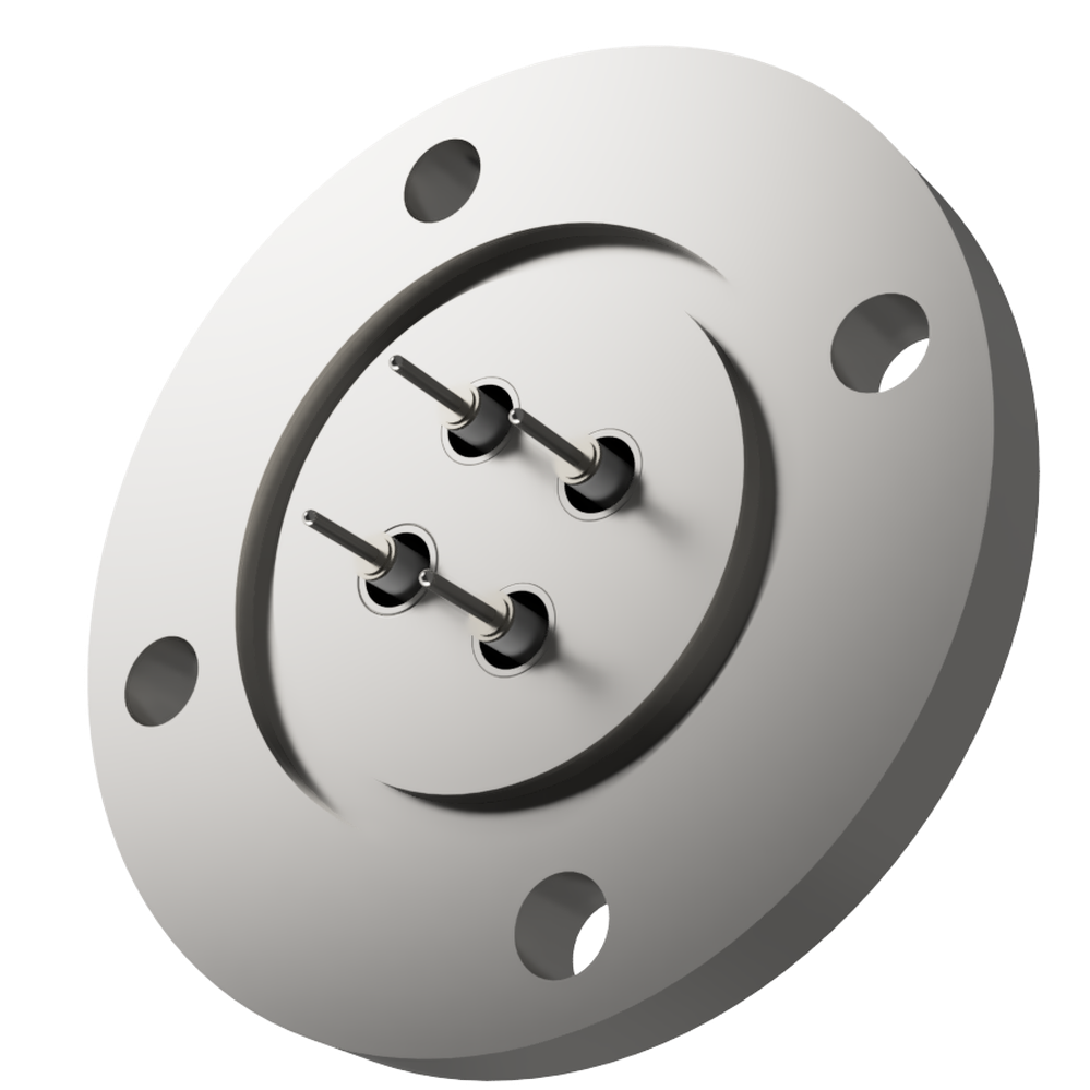 同軸 SHV-R 4個付き VG40 フランジ