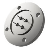 同軸 SHV-R 4個付き VG40 フランジ