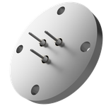 同軸 MHV-R 3個付き VF40 フランジ