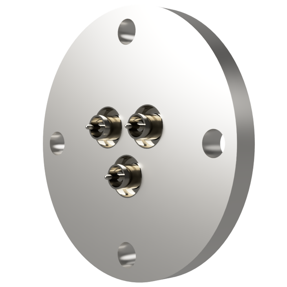 同軸 SMA-R-F 3個付き VF40 フランジ