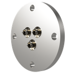 同軸 SMA-R-F 3個付き VF40 フランジ