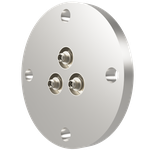 Coaxial SMA-JJ with 3 pcs VF40 flange