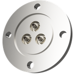 同軸 SMA-JJ 3個付き VG40 フランジ