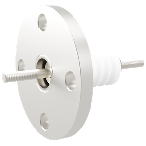 中電流 ステンレス 電極 10kV - 22A 1個付 VF40 フランジ  先端ねじ加工あり