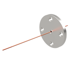 中電流 3kV - 35A 1個付き VF25 フランジ  先端ねじ加工あり