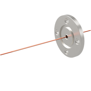 中電流 3kV - 35A 1個付き VG50 フランジ  先端ねじ加工あり