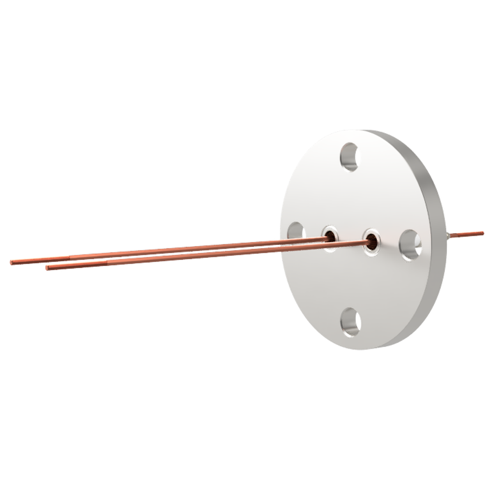 中電流 3kV - 35A Niめっき 2個付き VF25 フランジ  先端ねじ加工あり