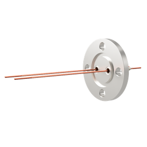 中電流 3kV - 35A Niめっき 2個付き VG25 フランジ  先端ねじ加工あり