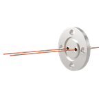 中電流 3kV - 35A Niめっき 2個付き VG40 フランジ  先端ねじ加工あり