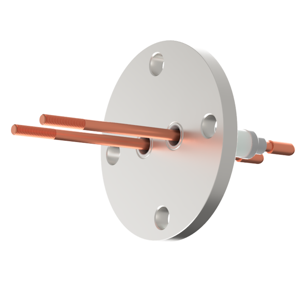 電流 5kV - 110A シリコンプラグ接続タイプ 2個付き VF50 フランジ 先端ねじ加工あり