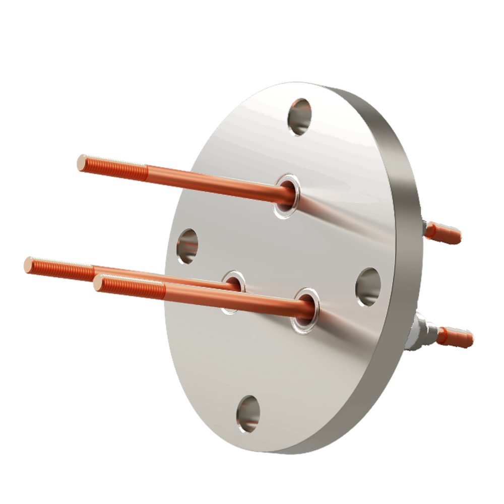 電流 5kV - 110A シリコンプラグ接続タイプ 3個付き VF50 フランジ 先端ねじ加工あり