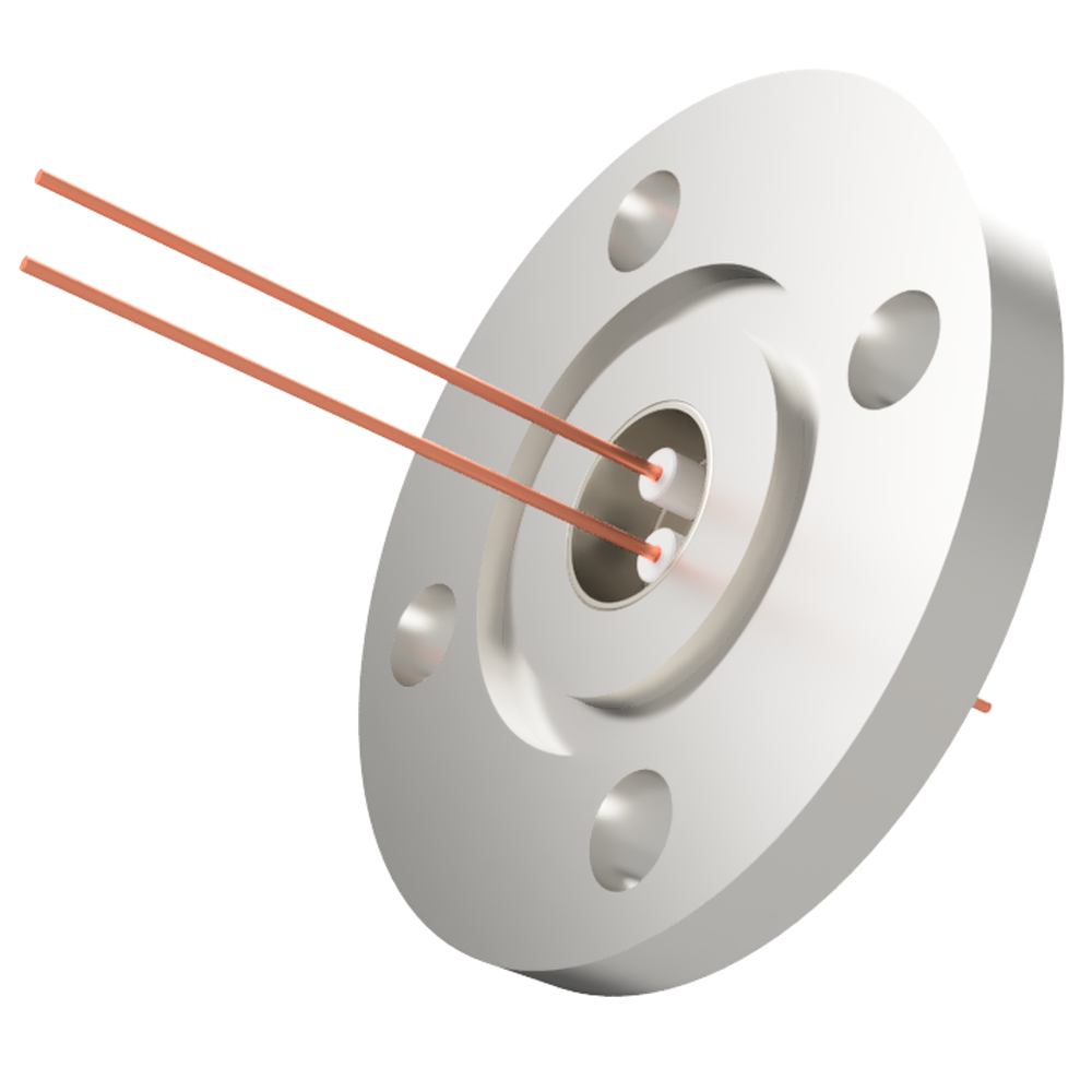 中電流 無酸素銅 コンパクトタイプ 5kV - 22A 2個付き VG25 フランジ