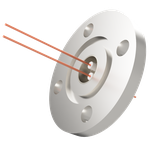 中電流 無酸素銅 コンパクトタイプ 5kV - 22A 2個付き VG25 フランジ