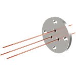 中電流 3kV - 35A 3個付き VF20 フランジ  先端ねじ加工あり