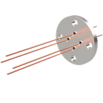 中電流 3kV - 35A 4個付き VF25 フランジ  先端ねじ加工あり