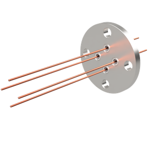 中電流 3kV - 35A 4個付き VF25 フランジ  先端ねじ加工あり