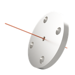 中電流 無酸素銅 コンパクトタイプ 5kV - 22A 1個付き VF25 フランジ